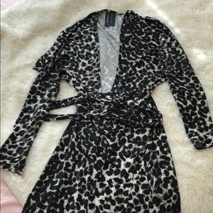 KamaliKulture Cheetah Print Maxi Wrap Dress